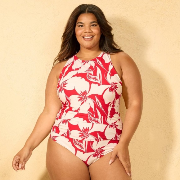Shade & Shore Other - Women's High Neck One Piece Swimsuit - Shade & Shore™ Multi NWT sz 18